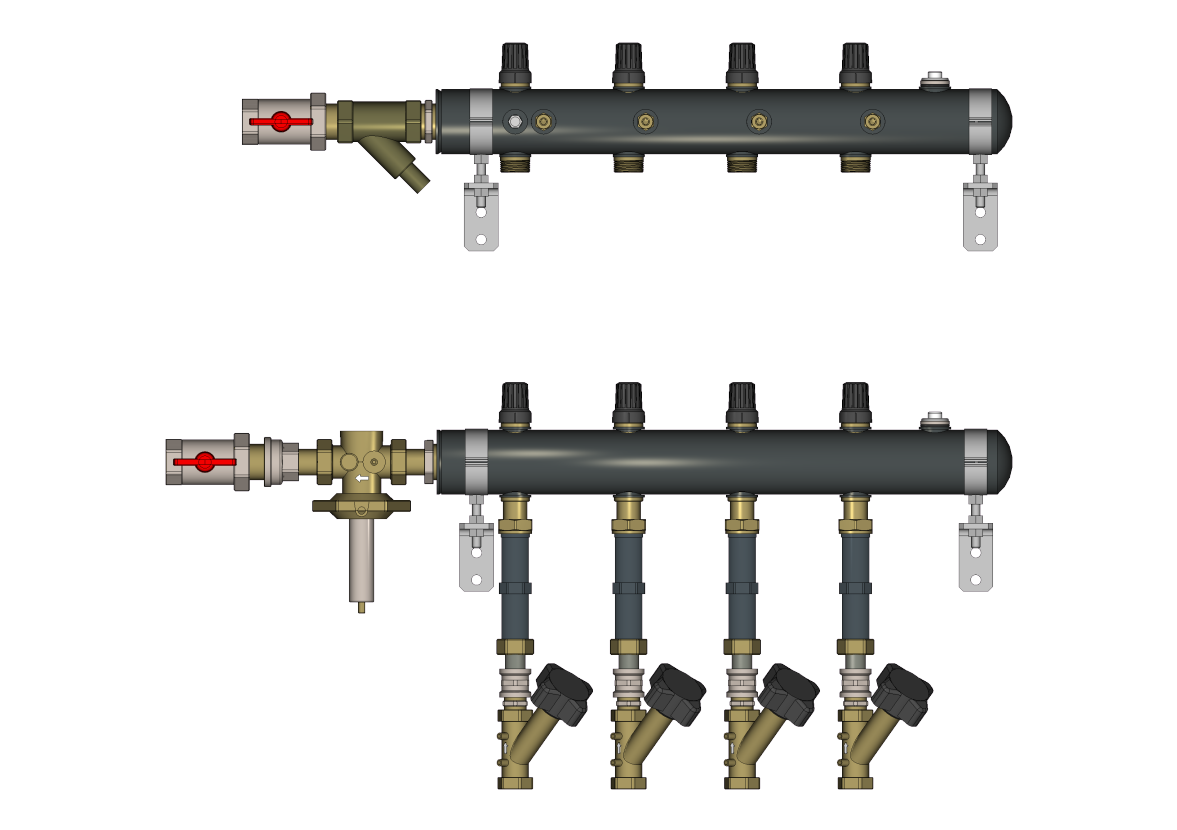 Ридан TDU.5R 162L2014R — Узел распределительный этажный DN50-2L-25-APT20-MNT15