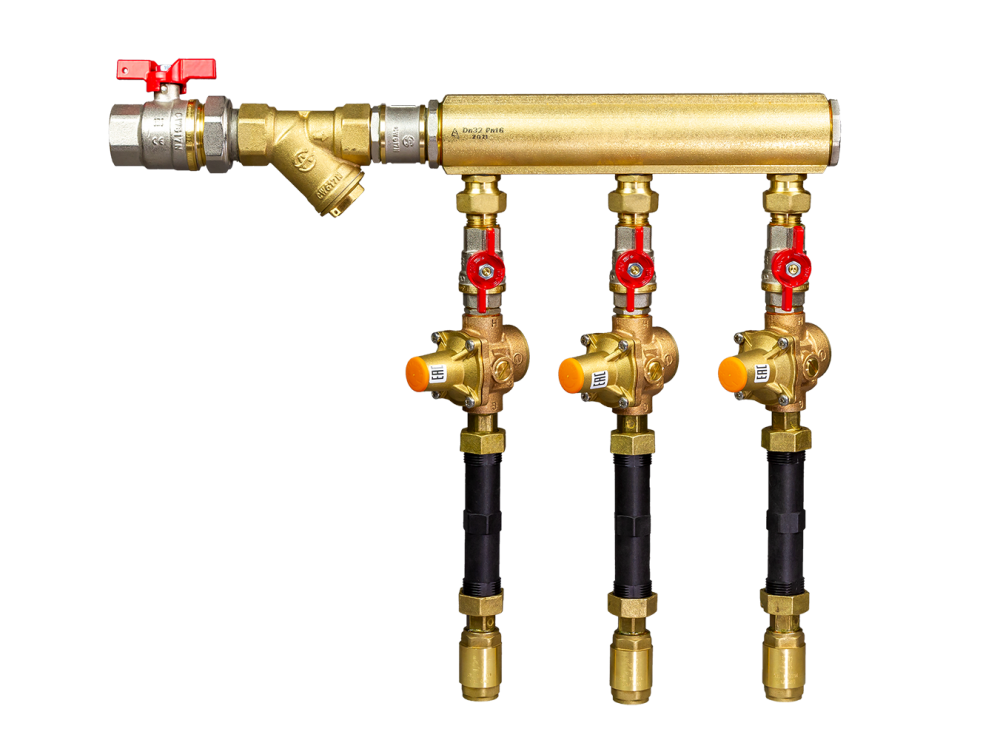 Ридан WDU.3R 160W1049R — Узел распределительный этажный для систем водоснабжения V1 DN32-6R-32-BV15