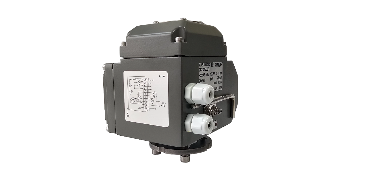 Ридан 082X4845R — Затвор дисковый ЗДМ с резьбовыми проушинами PN16, DN80, диск — нержавеющая сталь, с электроприводом 220В