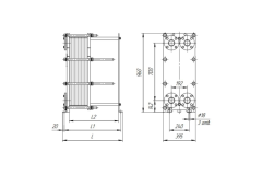 Теплообменник Ридан НН№19 ДУ 65